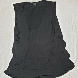 Rafaella Womens Sleeveless Top Blouse Black